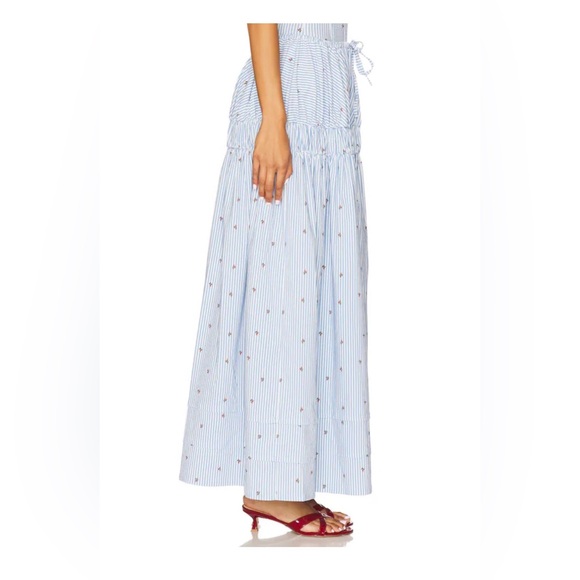 Tiered Midi Skirt in Sky Multi WeWoreWhat - Picture 2 of 7